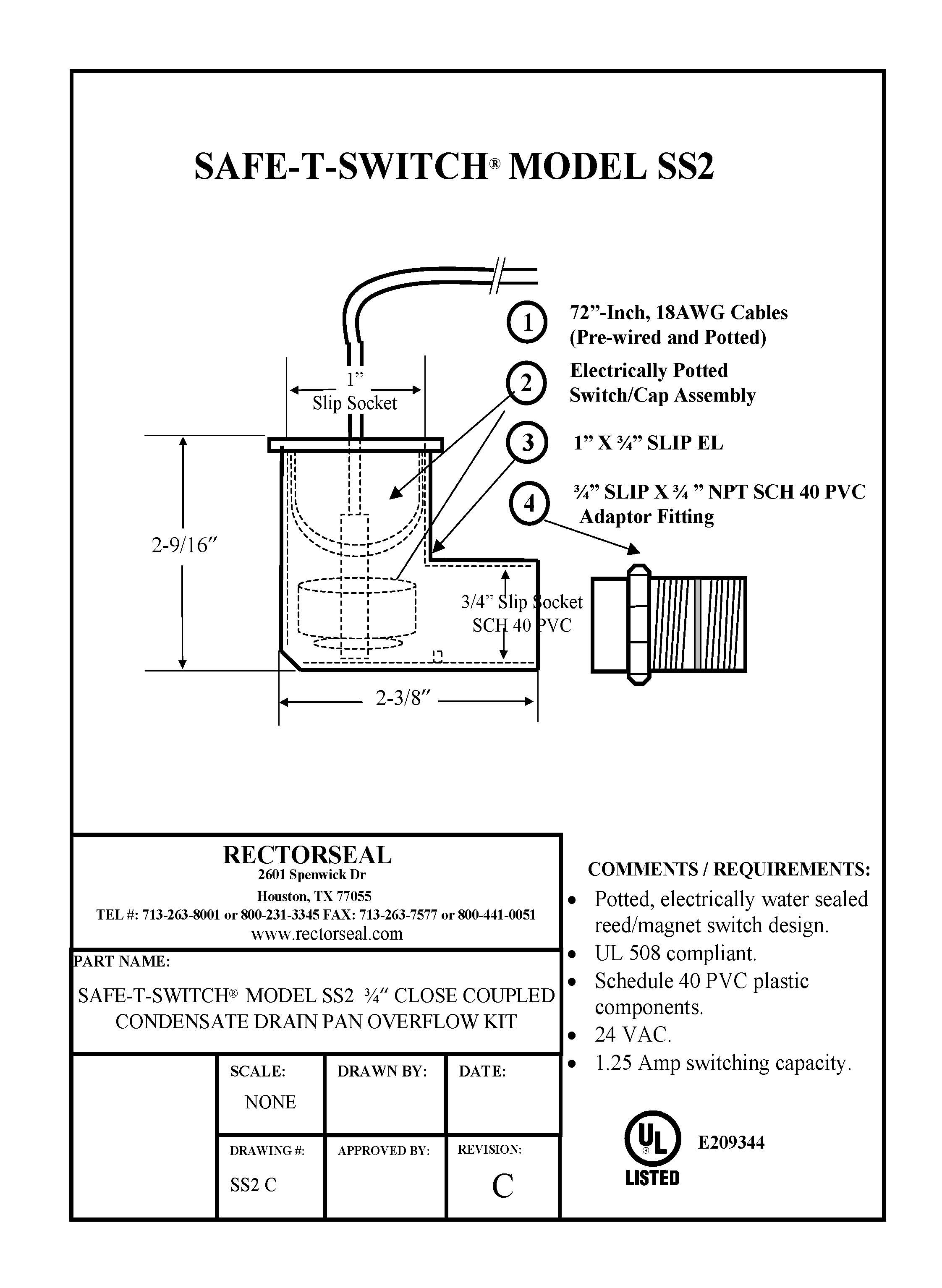 Condensate Drain Pan Float Switch Wiring Diagram - Best Drain Photos